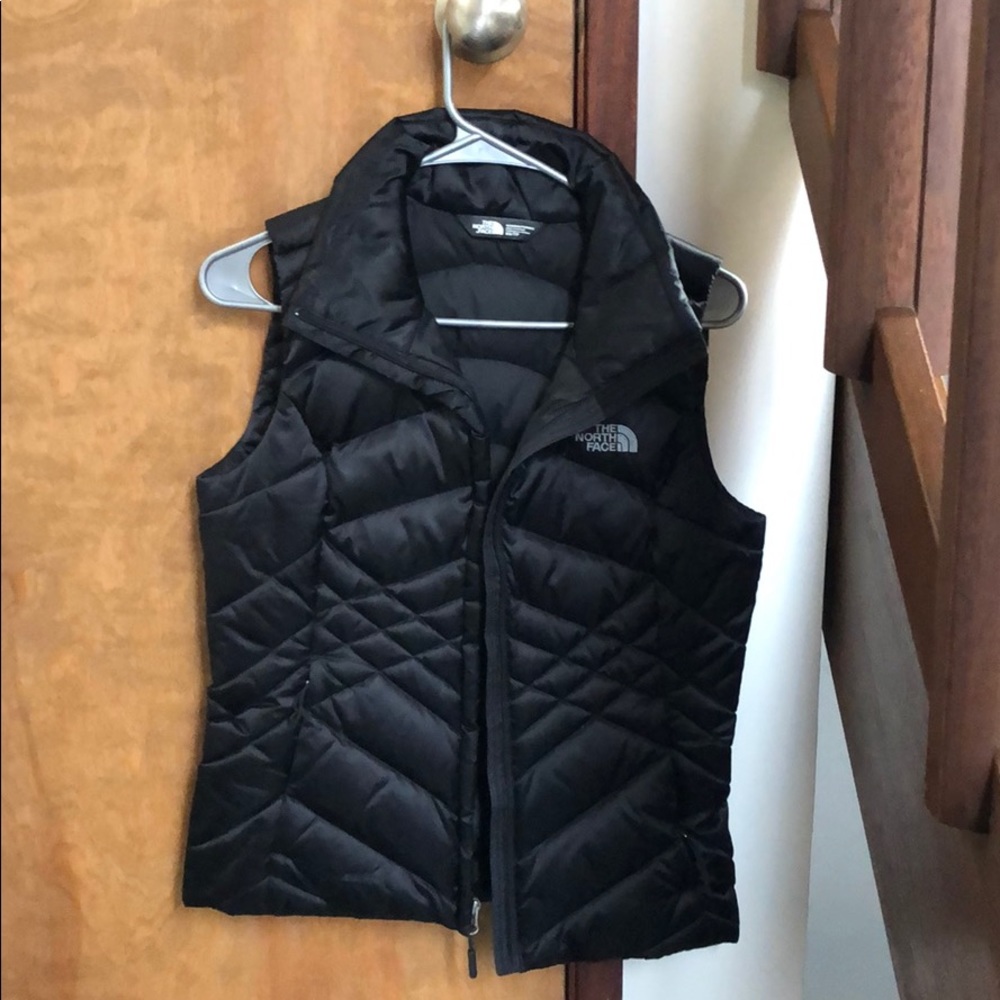 North face black vest XS